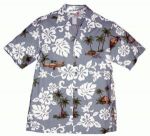 Рубашка гавайская лагуна