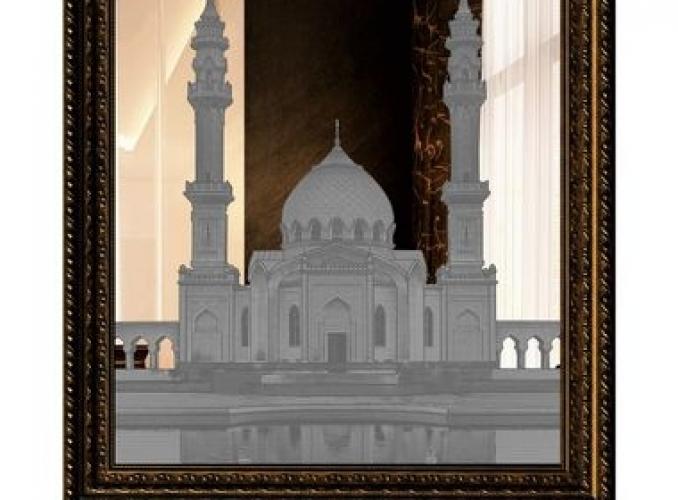 Картина зеркальная Белая мечеть 74*94 см