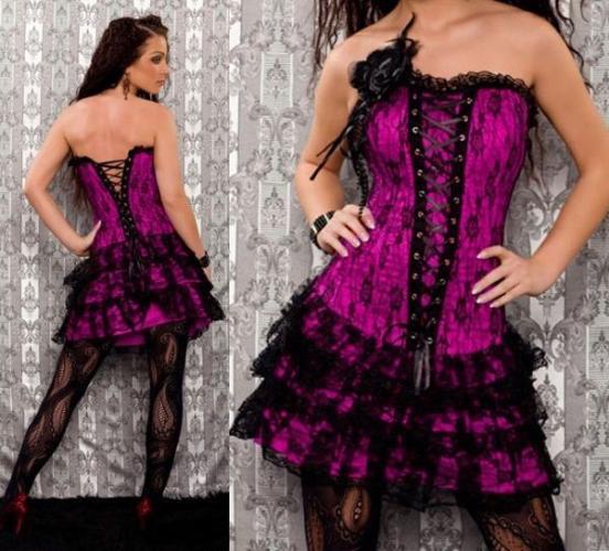 Корсетное фиолетовое платье - купить 
