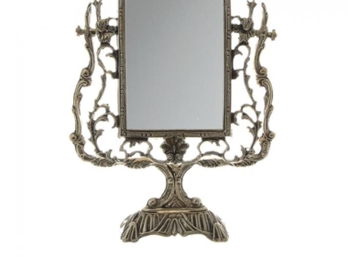 Зеркало настольное на подставке Дамасский узор