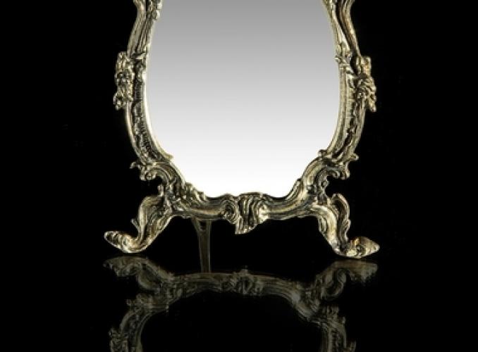 зеркало настольное на подставке серия Империал, 30х19 см
