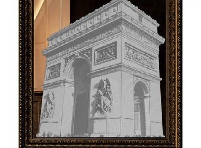 Картина зеркальная Триумфальная арка Париж 74*94 см