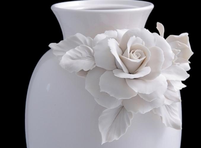 Ваза декоративная White Rose