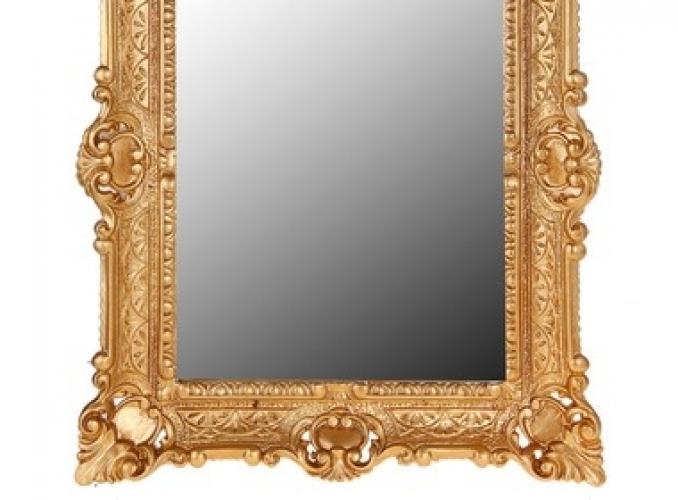 Зеркало Афина в золотистой раме