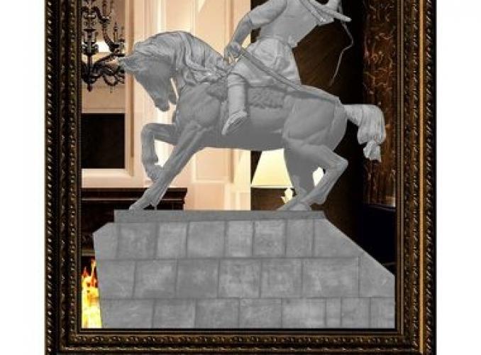 Картина зеркальная Памятник Салавату Юлаеву 74*94 см