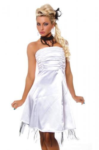Белое платье без бретелек - купить 