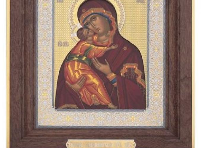 Икона Владимирская Божья Матерь 19х24
