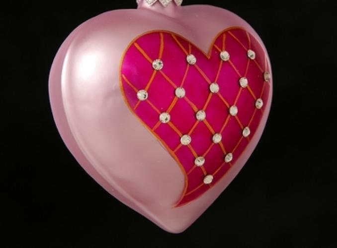Ёлочная игрушка Сердце в сердце