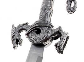 Кортик сувенирный, резные ножны, дракон на рукояти, 24,5 см