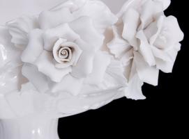 Ваза для фруктов White Rose, белая