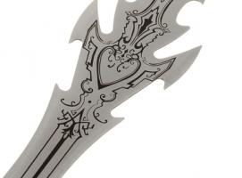 Сувенирный меч на планшете, на рукояти 2 дракона, 98 см